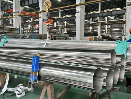 304L 316 Precision Threaded Stainless Steel Pipe 50mm Round Polishing Rose Gold