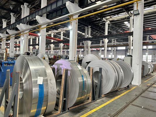 Precision Cut Thin Stainless Steel Strips AiSi Punching Hot Rolled 301