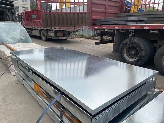 Fire Resistant Galvanised Steel Checker Plate 0.12mm SGCC Galvanized Mild Steel Plate