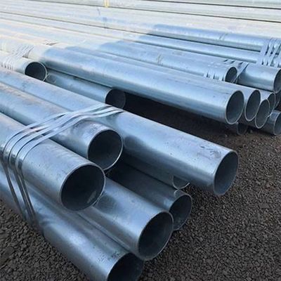 Beveled Galvanized Steel Products 165mm Galvanized Steel Gas Pipe Anti Corrosion